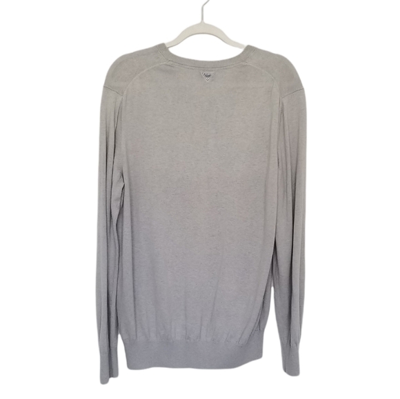 Columbia Womans PFG Lightweight Gray Pullover V-neck Long Sleeve Size Medium. - Picture 3 of 7